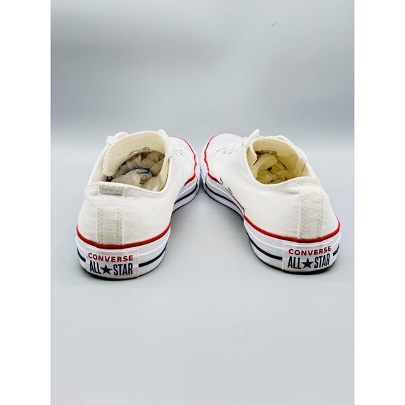 Converse Shoes Mens 11 White Canvas Chuck Taylor All Star Low Top Casual Sneaker - Picture 8 of 12